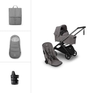 Bugaboo Dragonfly Plus Complete Pushchair Bundle Grey Melange