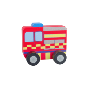 Fire Engine First Wooden Push Toy