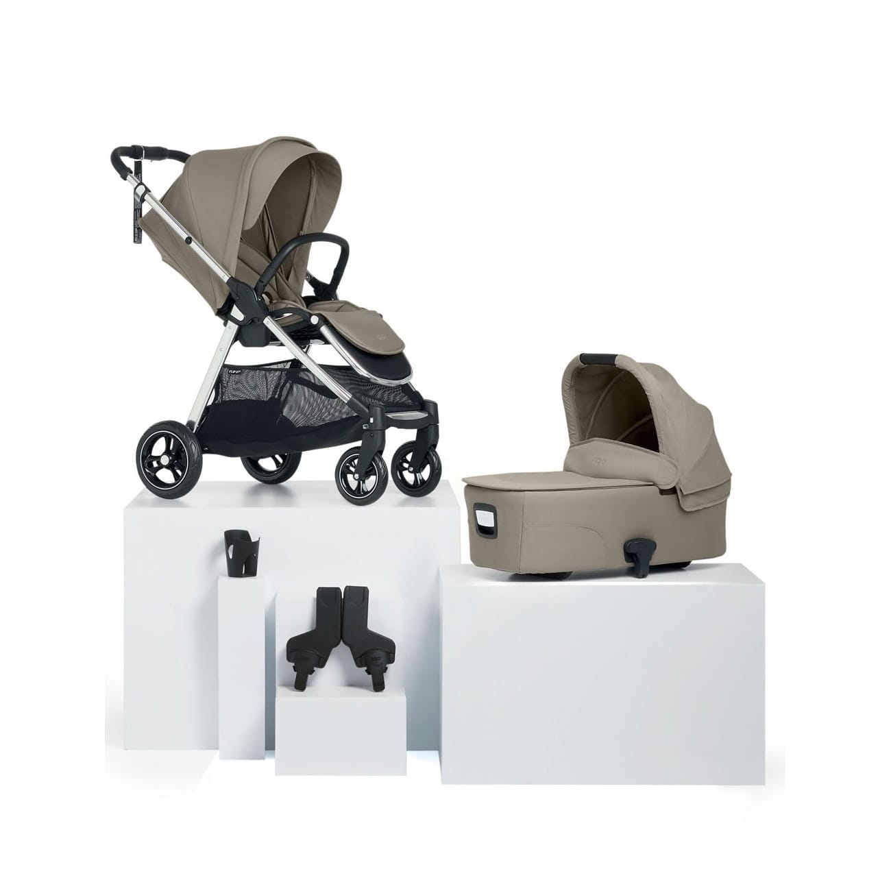 Mamas & Papas Flip XT³ 4 Piece Starter Bundle Sage Grey (6)