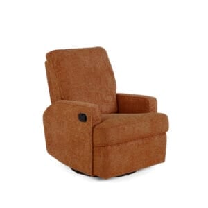 Obaby Madison Swivel Glider Recliner Chair Chenille Marmalade (10)