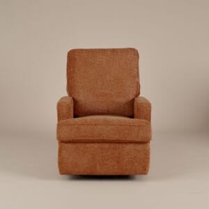 Obaby Madison Swivel Glider Recliner Chair Chenille Marmalade (2)