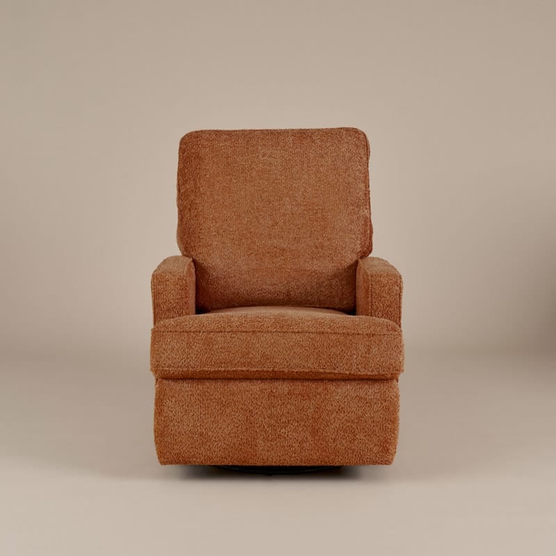 Obaby Madison Swivel Glider Recliner Chair Chenille Marmalade (2)