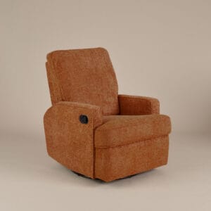Obaby Madison Swivel Glider Recliner Chair - Chenille Marmalade