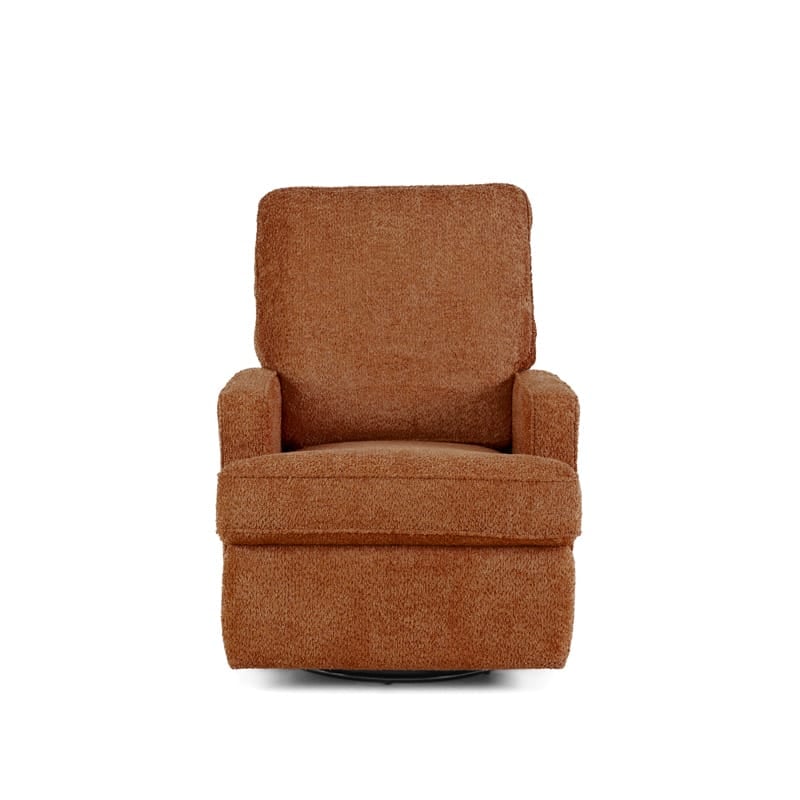Obaby Madison Swivel Glider Recliner Chair Chenille Marmalade (7)