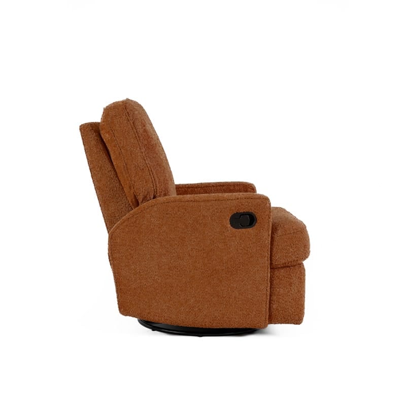 Obaby Madison Swivel Glider Recliner Chair Chenille Marmalade (9)