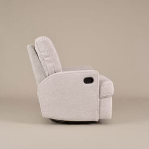 Obaby Madison Swivel Glider Recliner Chair Chenille Marshmallow (1)