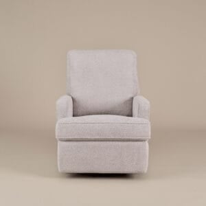 Obaby Madison Swivel Glider Recliner Chair Chenille Marshmallow (5)