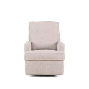 Obaby Madison Swivel Glider Recliner Chair Chenille Marshmallow (6)