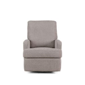 Obaby Madison Swivel Glider Recliner Chair Chenille Mushroom (10)