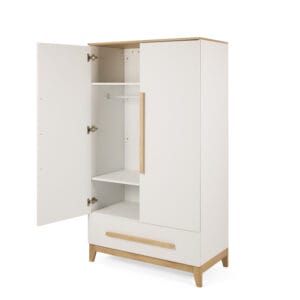 Tutti Bambini Halle Wardrobe White Golden Oak (3)
