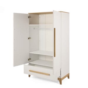 Tutti Bambini Halle Wardrobe White Golden Oak (4)