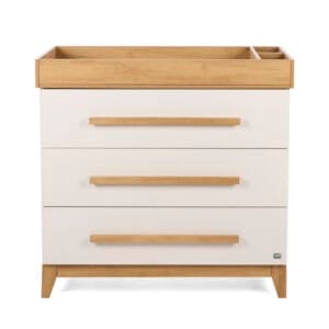 Tutti Bambini Hallee Chest Changer White Golden Oak (10)