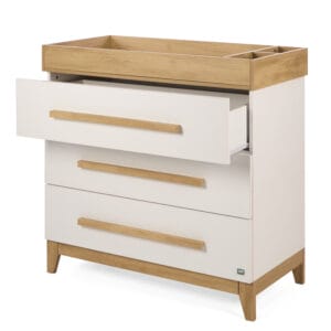 Tutti Bambini Hallee Chest Changer White Golden Oak (7)