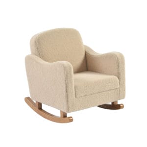 Bebe & Beyond Soother Junior Chair Oak Teddy Fabric