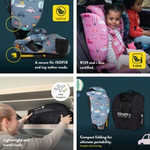 Cosatto On the Go i size Travel Car Seat Tiger Tale (13)