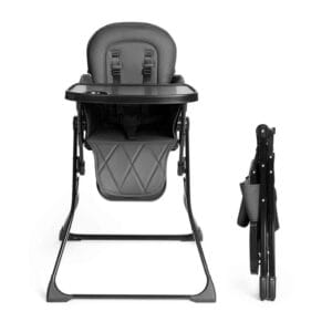 Ickle Bubba Flip Pro Magic Fold Highchair Charcoal Grey