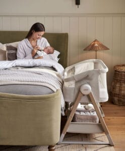 Mamas & Papas Lua2 Bedside Crib Mocha (12)