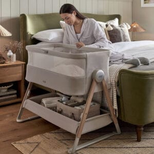 Mamas & Papas Lua2 Bedside Crib Mocha
