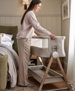 Mamas & Papas Lua2 Bedside Crib Mocha (4)