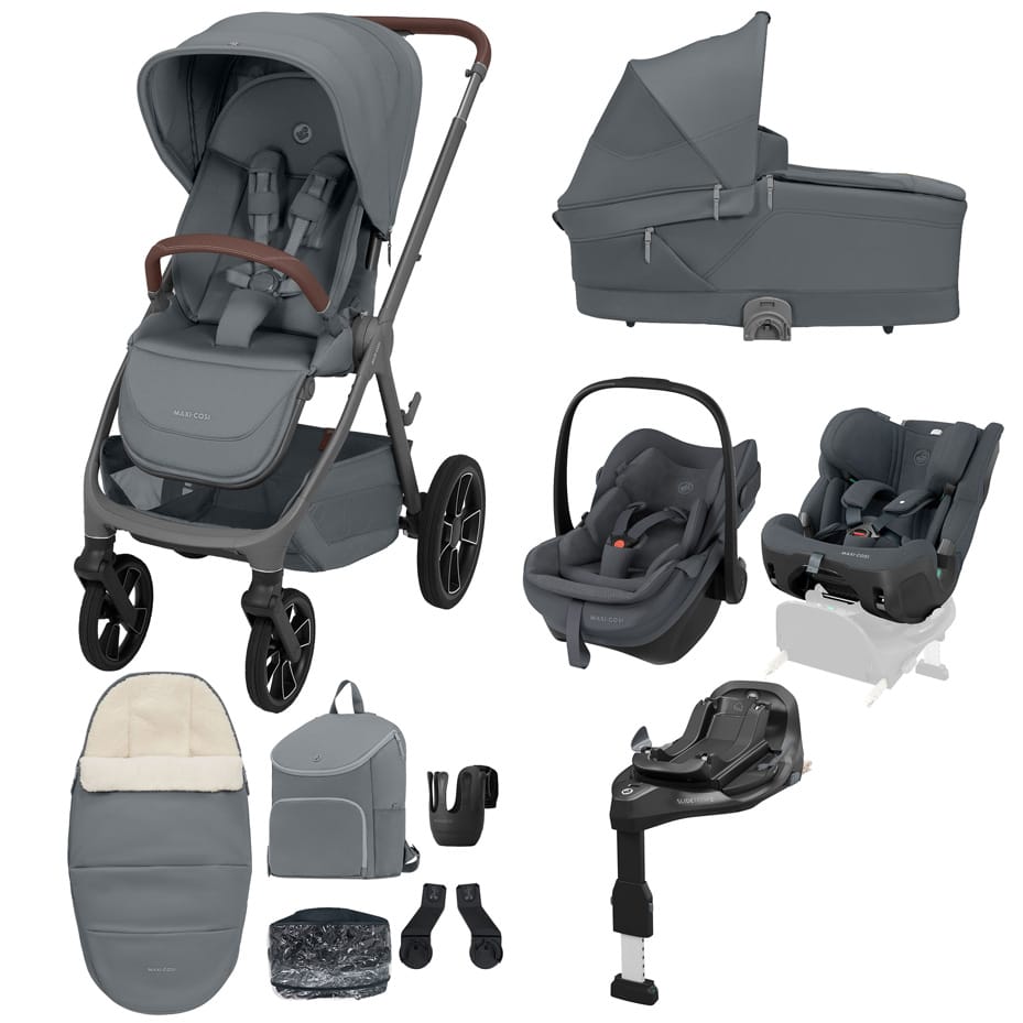 Maxi Cosi Oxford+ 2026 10 piece Premium Bundle Moon Graphite