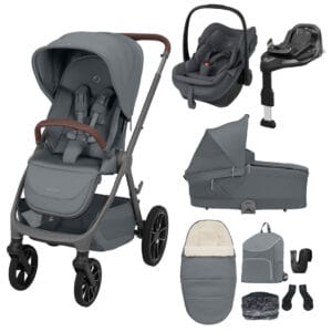 Maxi Cosi Oxford+ 2026 9 piece Premium Bundle Moon Graphite