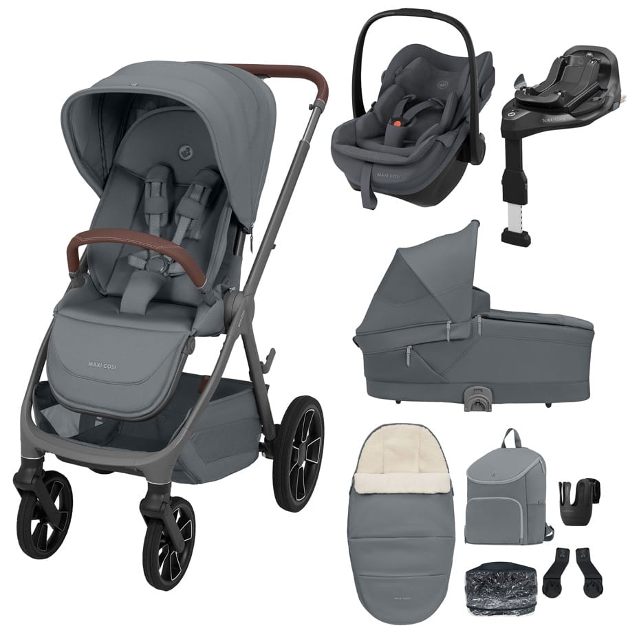 Maxi Cosi Oxford+ 2026 9 piece Premium Bundle Moon Graphite
