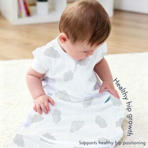 Purflo 0.5 Tog Cuddle to Sleep Bag Cotton Clouds (3)