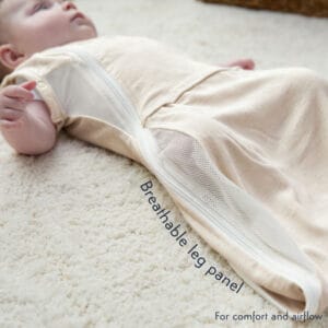 Purflo 0.5 Tog Swaddle to Sleep Bag – Sand (7)