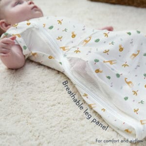 Purflo 0.5 Tog Swaddle to Sleep Bag – Savannah Slumber (7)