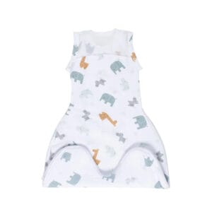 Purflo 2.5 Tog Swaddle to Sleep Bag – Animal Safari (4)