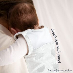 Purflo 2.5 Tog Swaddle to Sleep Bag – Cotton Clouds (3)
