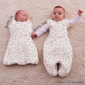 Purflo 2.5 Tog Swaddle to Sleep Bag – Daisy Dreams (4)