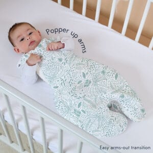 Purflo 2.5 Tog Swaddle to Sleep Bag – Jungle Fever (1)