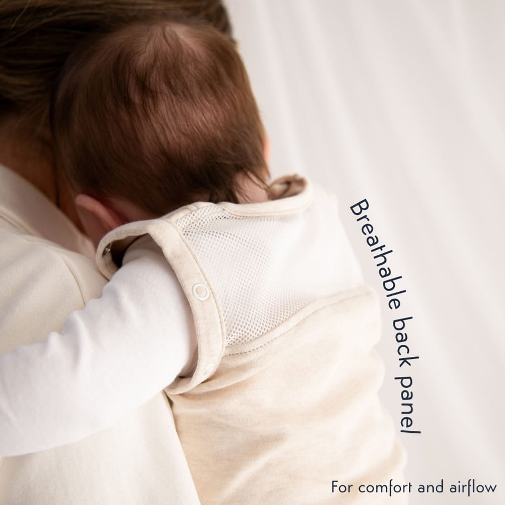 Purflo 2.5 Tog Swaddle to Sleep Bag – Sand (2)