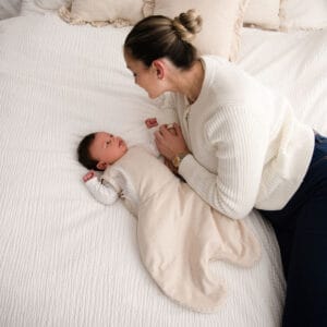 Purflo 2.5 Tog Swaddle to Sleep Bag – Sand