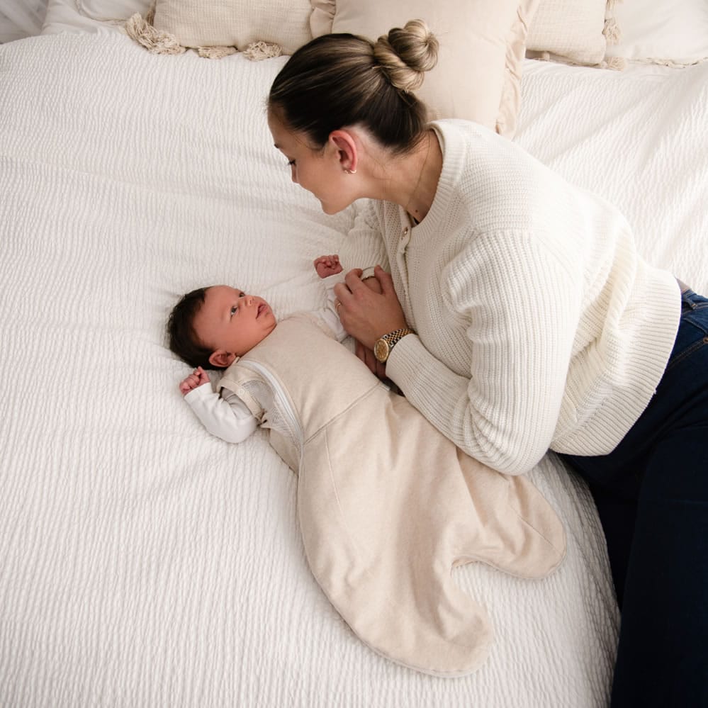 Purflo 2.5 Tog Swaddle to Sleep Bag – Sand