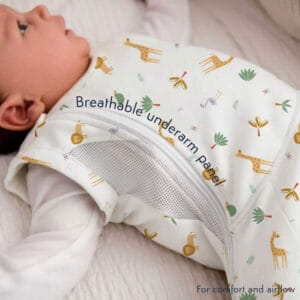Purflo 2.5 Tog Swaddle to Sleep Bag – Savannah Slumber (4)