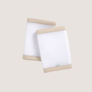 Purflo Breathable Cot Bumper 2 pack Sand