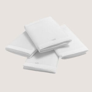 Purflo Breathable Cot Bumper 4 pack Soft White