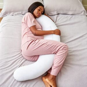 Purflo Breathe Pregnancy Pillow Luxe White (1)