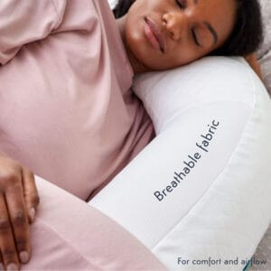 Purflo Breathe Pregnancy Pillow Luxe White (2)