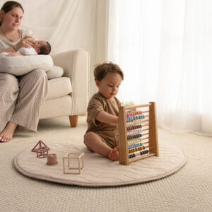 Purflo Quilted Playmat Sand (4)