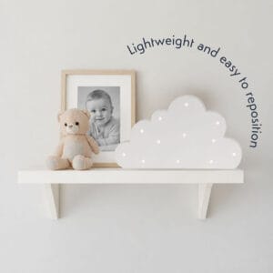Purflo Wooden Cloud Nursery Light (2)