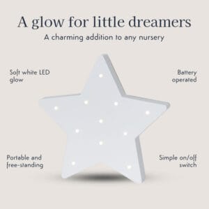 Purflo Wooden Star Nursery Light (2)