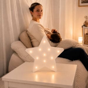 Purflo Wooden Star Nursery Light (3)