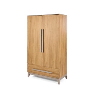 Tutti Bambini Hallee Wardrobe Golden Oak and Mushroom (3)