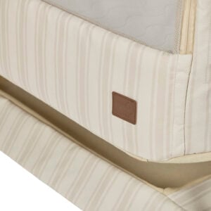 Tutti Bambini Origin CoZee Air 2 Bedside Crib Rich Walnut & Cashmere Vintage Stripe (15)