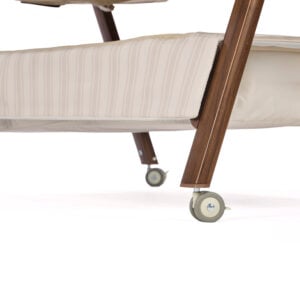 Tutti Bambini Origin CoZee Air 2 Bedside Crib Rich Walnut & Cashmere Vintage Stripe (8)
