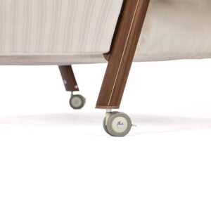 Tutti Bambini Origin CoZee Air 2 Bedside Crib Rich Walnut & Cashmere Vintage Stripe (9)