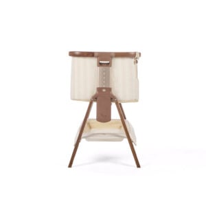 Tutti Bambini Origin CoZee OG Bedside Crib Rich Walnut & Cashmere Vintage Stripe (6)